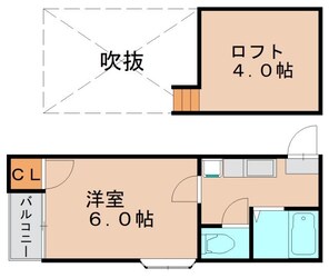 東比恵駅 徒歩9分 2階の物件間取画像